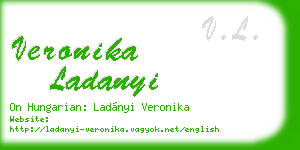 veronika ladanyi business card